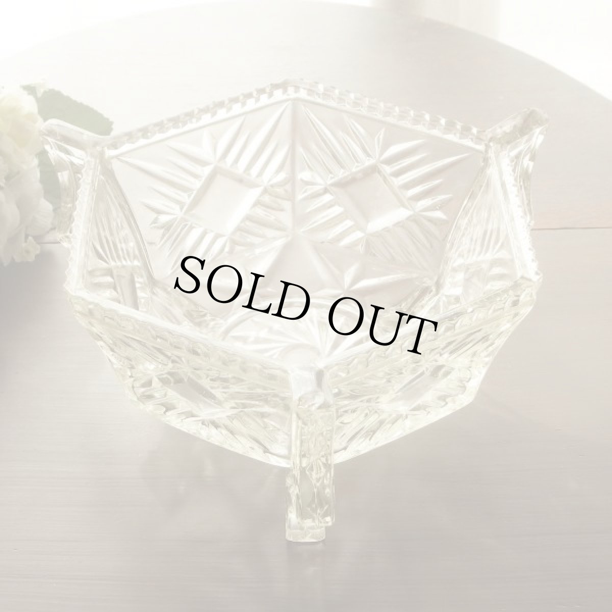 画像5: イギリス アンティーク ガラスボウル 直径約21.5cm (5)