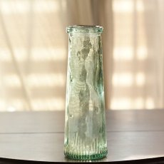 画像1: イギリス アンティーク瓶 大きなガラスボトル 花瓶 フラワーベース (高さ約20.2cm) (1)