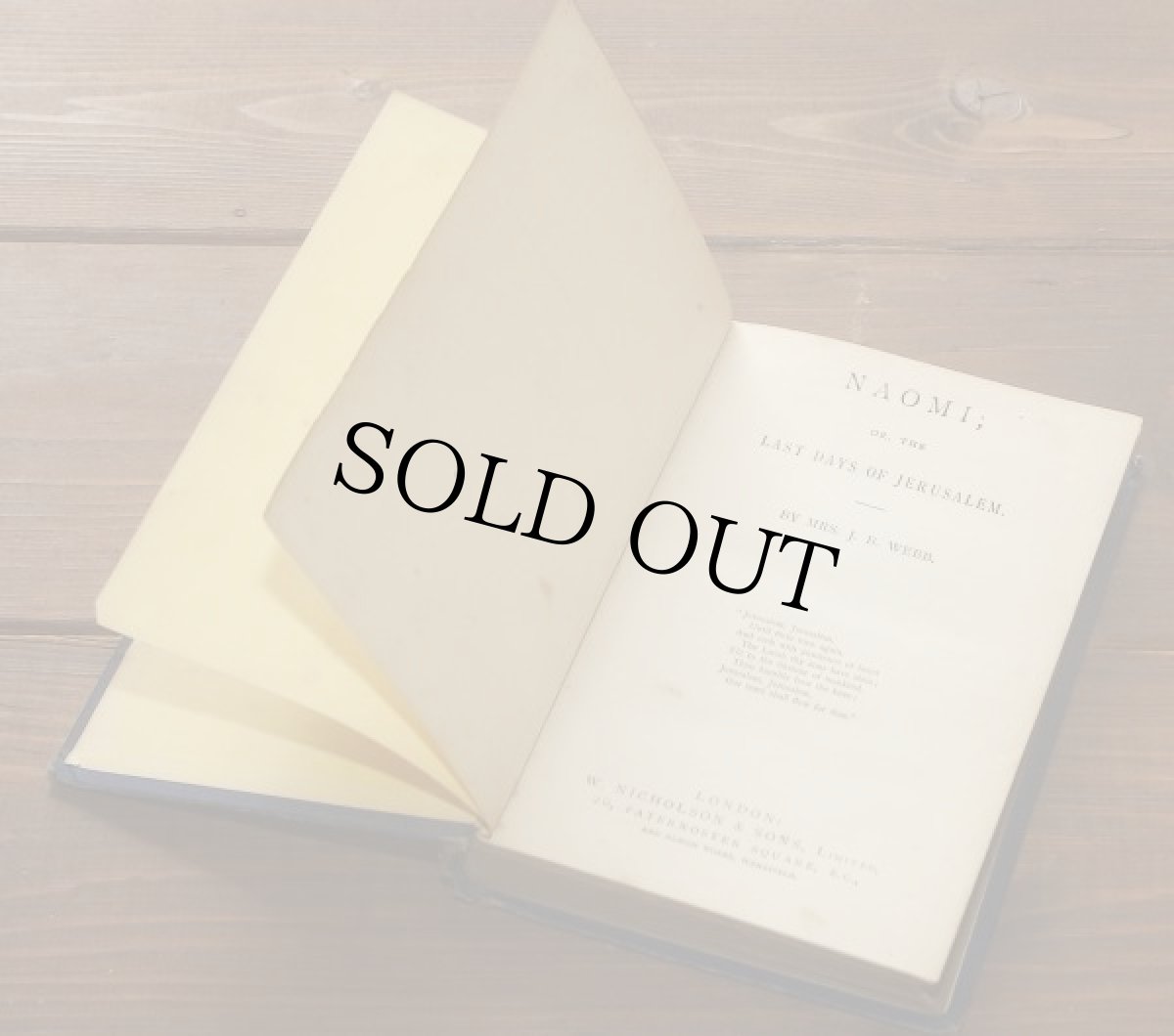 画像5: イギリス アンティーク本 NAOMI or the Last Days of Jerusalem Mrs J B Webb (5)