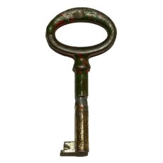 画像2: ドイツ アンティークキー 丸ヘッド鍵 約7.0cm (2)