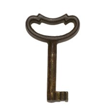 画像2: ドイツ アンティークキー デザインヘッド古い鍵 約5.7cm (2)