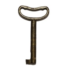 画像2: ドイツ アンティークキー デザインヘッド古い鍵 約6.2cm (2)