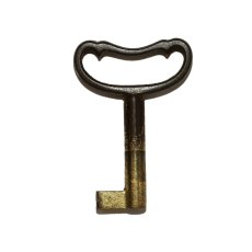 画像2: ドイツ アンティークキー デザインヘッド古い鍵 約4.6cm (2)