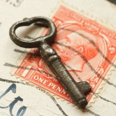 画像3: イギリス アンティークキー 小さな小さな鍵 ミニミニ 約2.7cm (3)
