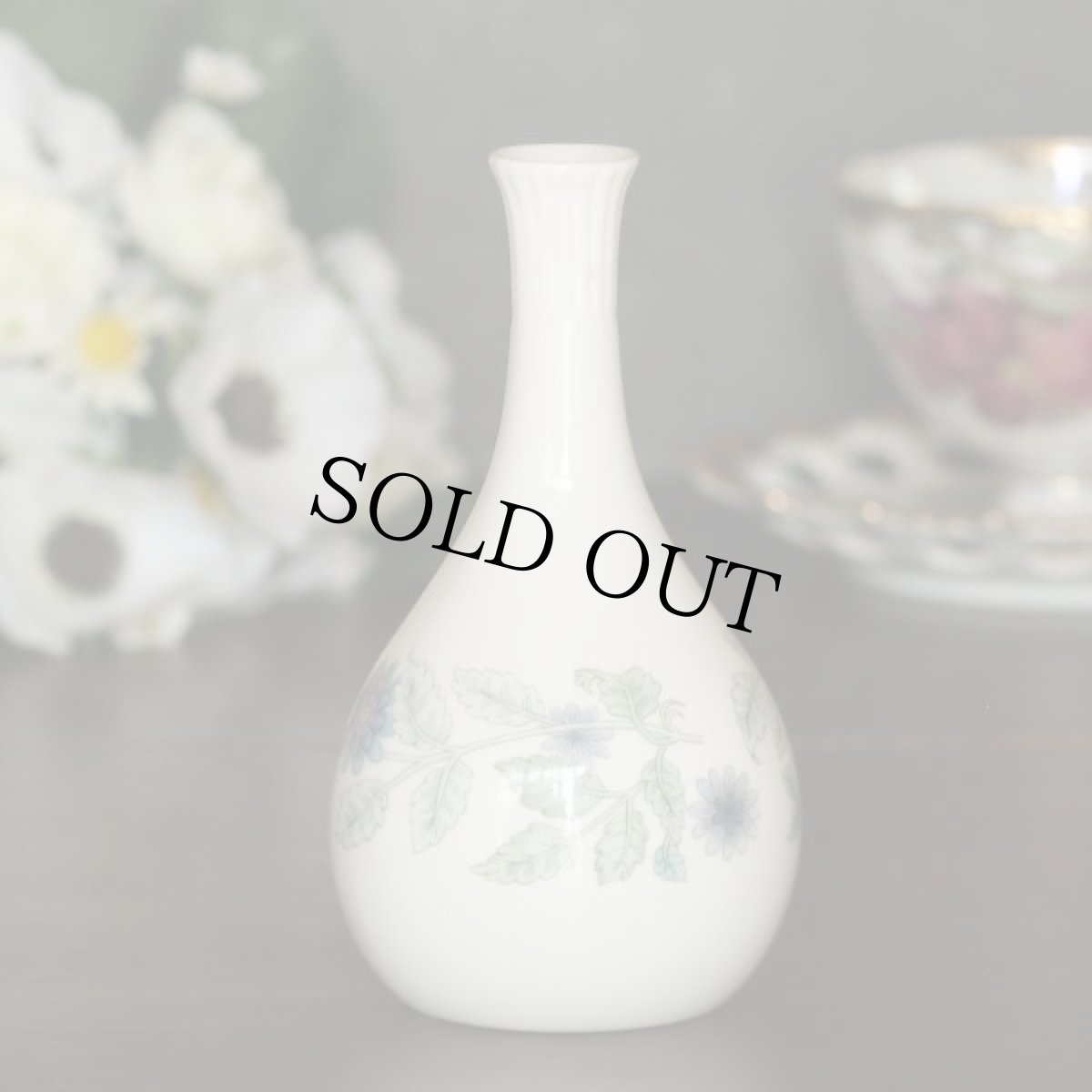 画像4: イギリス 1970-80s ウェッジウッド WEDGWOOD クレメンタイン ぽってり可愛い一輪挿しの花瓶フラワーベース (4)
