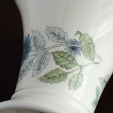 画像4: イギリス 1970-80s ウェッジウッド WEDGWOOD クレメンタイン 口広ポージー花瓶フラワーベース (4)