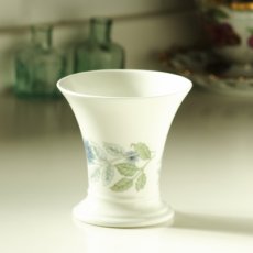 画像9: イギリス 1970-80s ウェッジウッド WEDGWOOD クレメンタイン 口広ポージー花瓶フラワーベース (9)