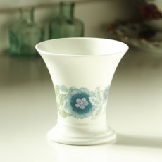 画像1: イギリス 1970-80s ウェッジウッド WEDGWOOD クレメンタイン 口広ポージー花瓶フラワーベース (1)