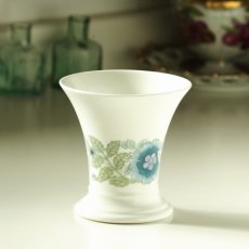 画像10: イギリス 1970-80s ウェッジウッド WEDGWOOD クレメンタイン 口広ポージー花瓶フラワーベース (10)