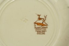 画像8: (在庫0/4)イギリス スージークーパー 1935年 スォンジースプレー フローラル ピンク ティーサイドプレート 中皿 17.5cm (8)