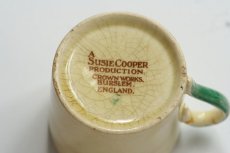 画像16: 〈アウトレット〉イギリス スージークーパー 1935年 ドレスデンスプレイ コーヒーカップ＆ソーサー グリーン (16)