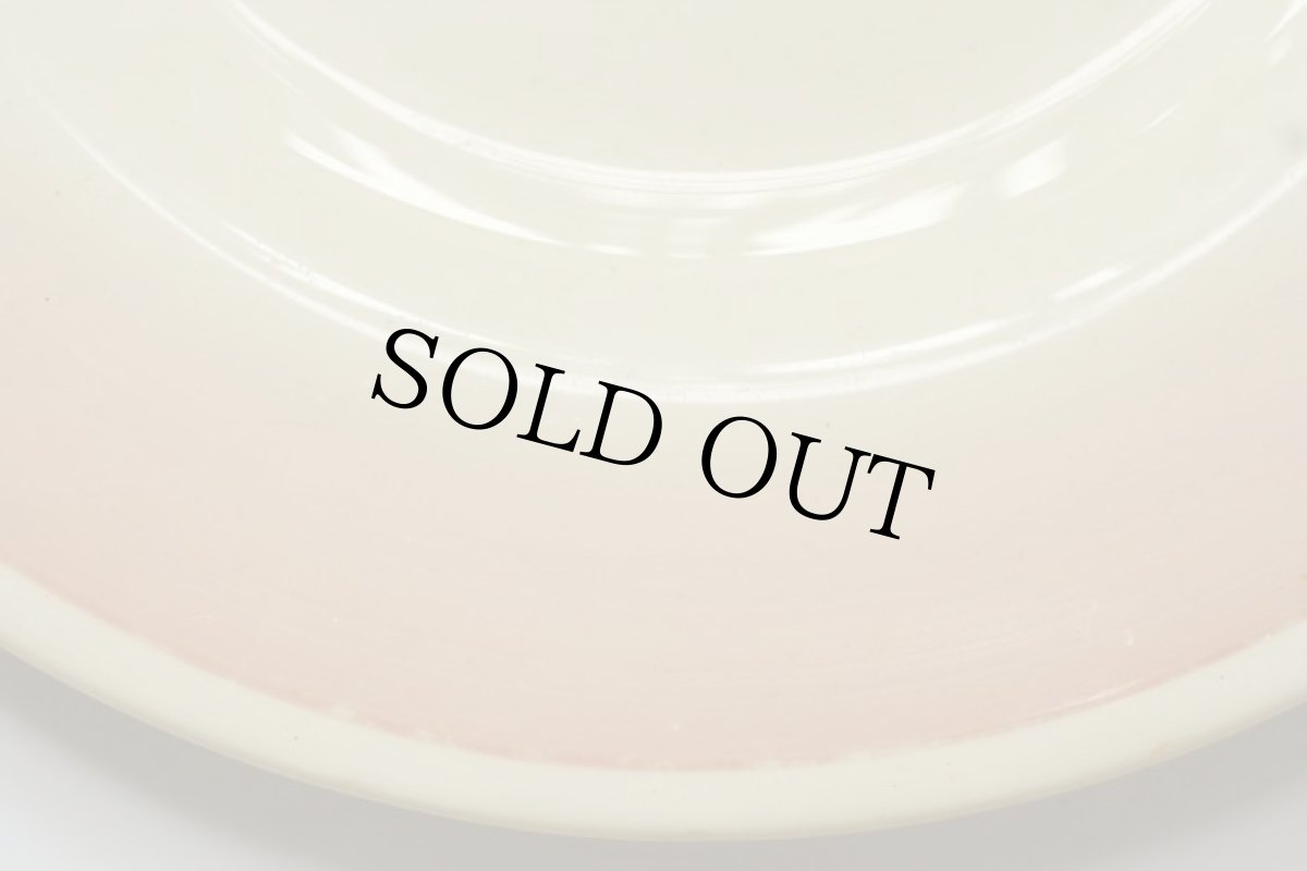 画像7: (在庫0/4)イギリス スージークーパー 1935年 スォンジースプレー フローラル ピンク ティーサイドプレート 中皿 17.5cm (7)