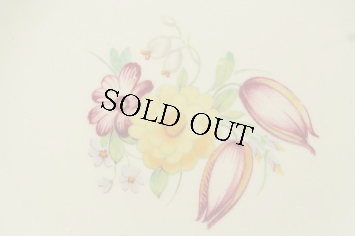 画像5: (在庫0/4)イギリス スージークーパー 1935年 スォンジースプレー フローラル ピンク ティーサイドプレート 中皿 17.5cm (5)