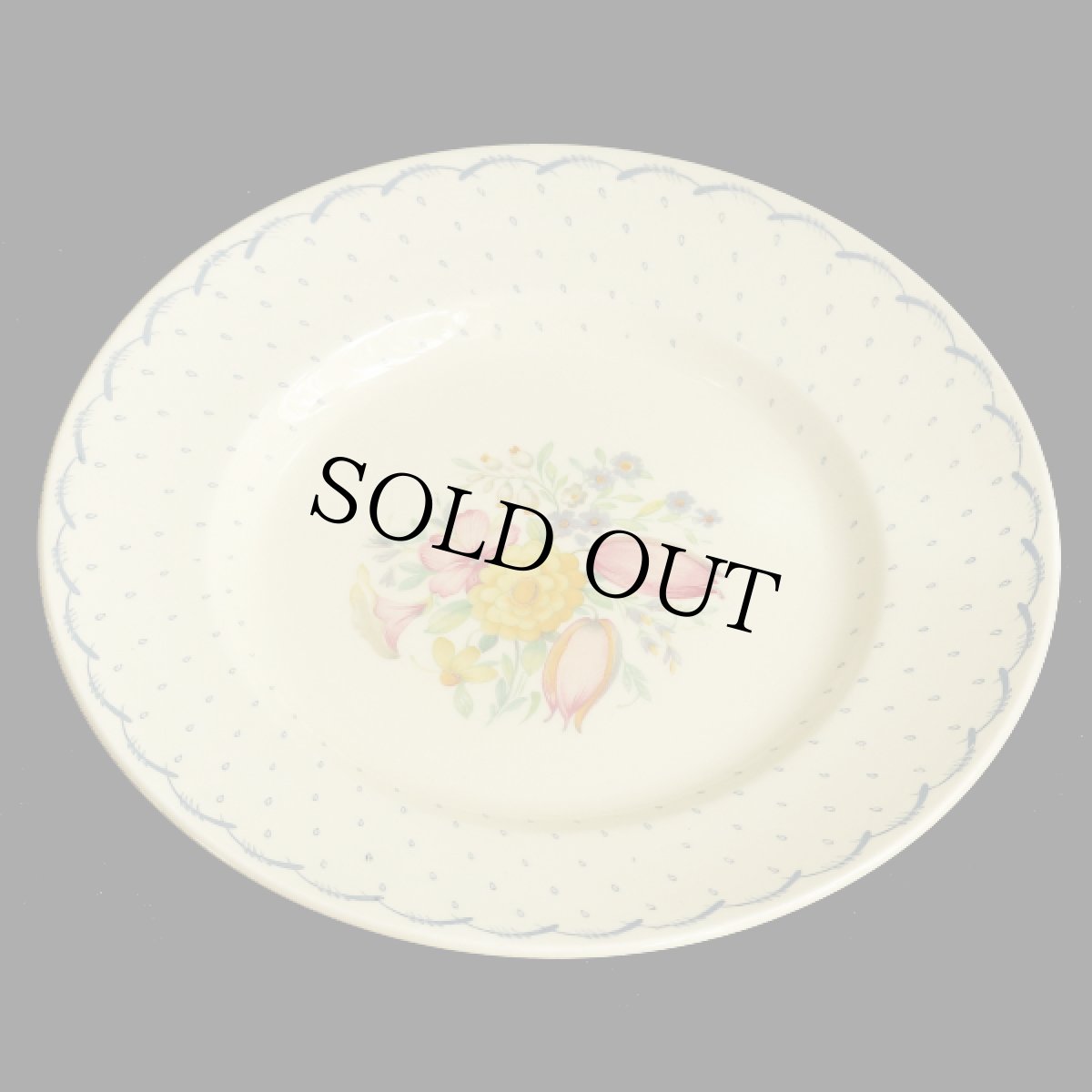 画像10: イギリス スージークーパー 1936年 プランタン サラダ/ブレックファーストプレート 22.8cm (10)