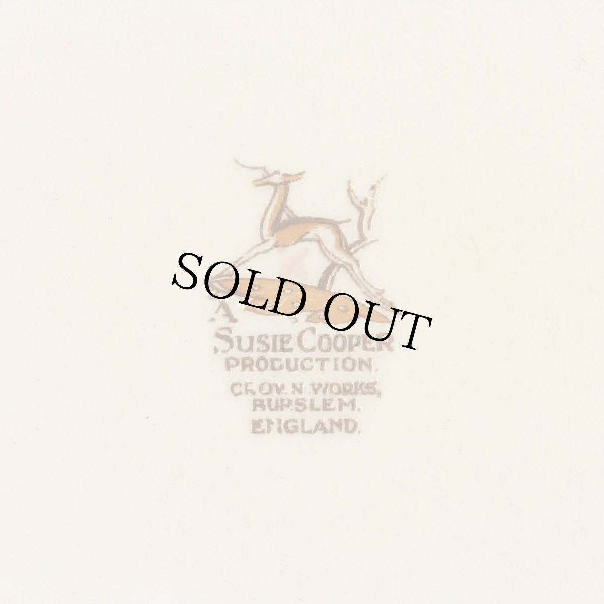 画像7: イギリス スージークーパー 1936年 プランタン サラダ/ブレックファーストプレート 22.8cm (7)