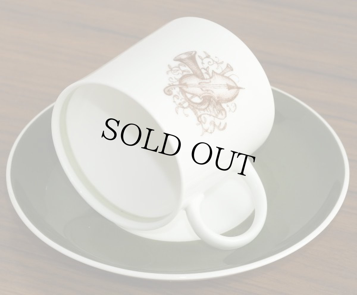 画像4: イギリス スージークーパー 1962年 メロディ モスグリーン カップ＆ソーサー (4)