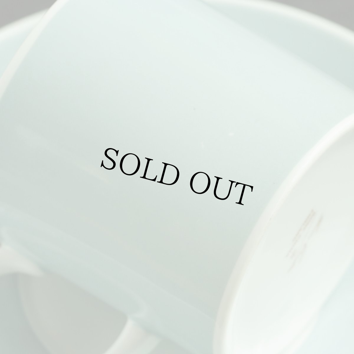 画像11: イギリス スージークーパー 1960年代 フラワーモチーフカップ＆ソーサー ペールブルー (11)