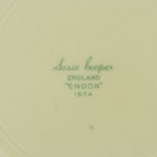 画像20: イギリス スージークーパー 1938年 エンドン カップ＆ソーサー＆プレート トリオ (20)