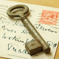 画像3: ドイツ アンティークキー 古い鍵 約8.0cm (3)
