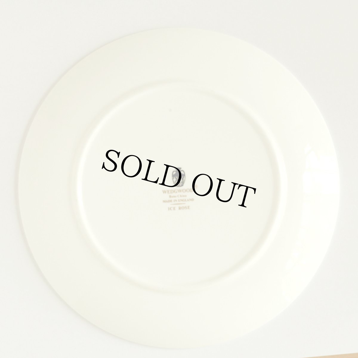 画像2: イギリス ウェッジウッド 1962-1973年 ブレッド＆バタープレート アイスローズ ICE ROSE 16.9cm (2)