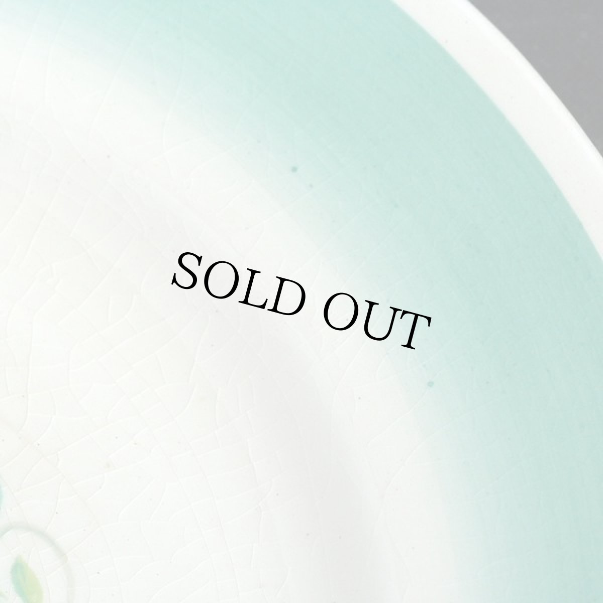 画像5: イギリス スージークーパー 1935年 ドレスデンスプレイ グリーン ディナープレート約23cm  (5)