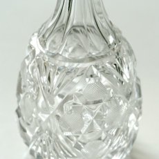 画像4: イギリス 1940-1970年代 アンティーク クリスタルガラスボトル(約17.0cm) (4)