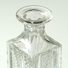画像4: イギリス 1940-1970年代 アンティーク クリスタルガラスボトル(約17.5cm) (4)