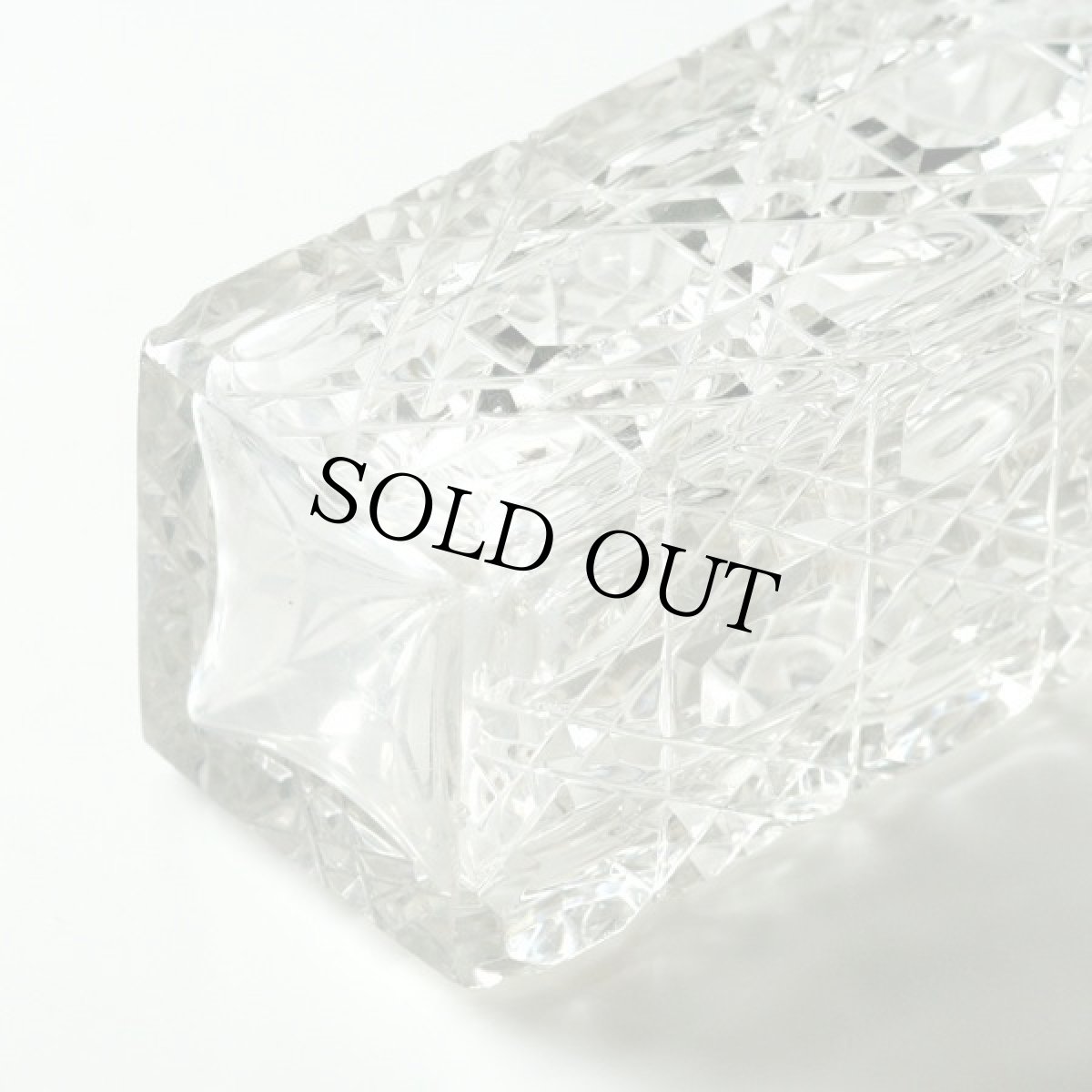 画像9: イギリス 1940-1970年代 アンティーク クリスタルガラスボトル(約16.8cm) (9)