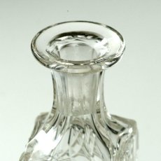 画像4: イギリス 1940-1970年代 アンティーク クリスタルガラスボトル(約16.8cm) (4)