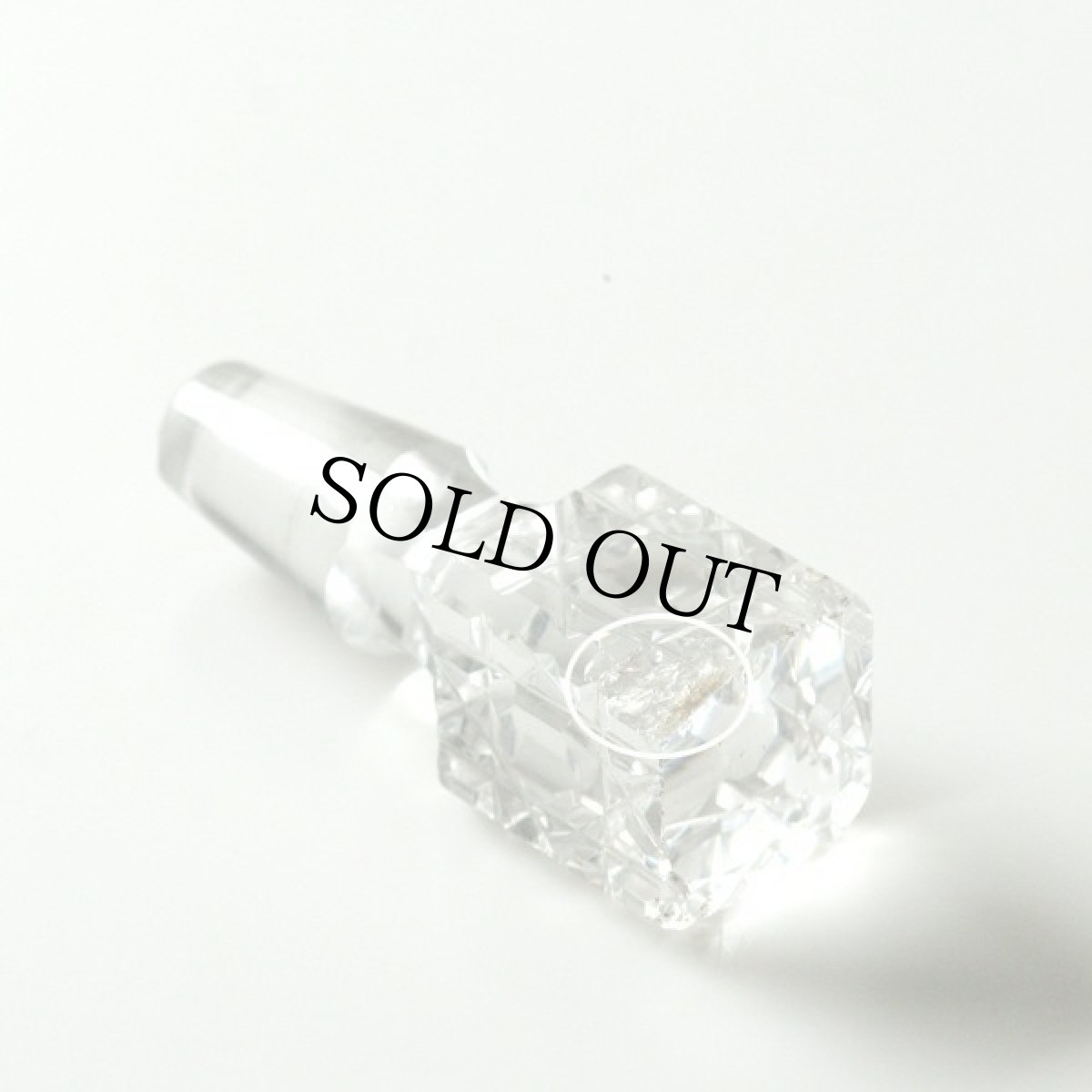 画像8: イギリス 1940-1970年代 アンティーク クリスタルガラスボトル(約16.8cm) (8)