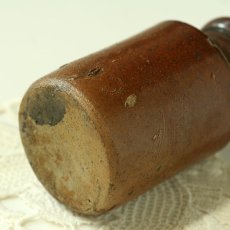 画像5: イギリス 1870-1890年代 アンティーク陶器ボトル (7.9cm) (5)