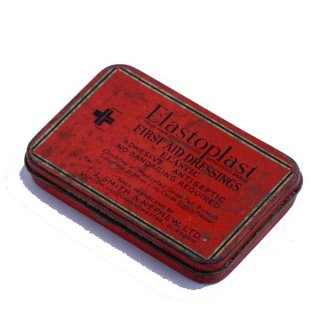 イギリス アンティーク缶 ASTROPLAST ADHESIVE DRESSING 絆創膏