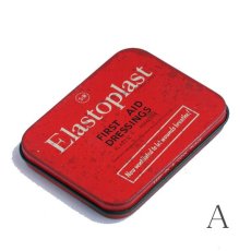 画像1: (在庫2)イギリス アンティーク缶 Elastoplast 救急缶 (1)