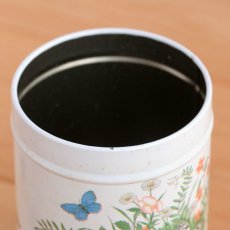 画像5: イギリス ヴィンテージ缶 フラワー＆バタフライ (約高さ11.5cm) (5)