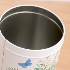 画像5: イギリス ヴィンテージ缶 フラワー＆バタフライ (約高さ13.8cm) (5)