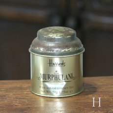 画像18: (在庫6/8)イギリス アンティーク缶 Harrods MURPHULANI TEA ハロッズ ティー缶 (18)