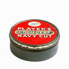 画像1: イギリス アンティーク缶 PLAYER'S GOLD LEAF NAVY CUT (1)