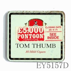 画像10: (在庫5)イギリス ヴィンテージ缶 TOM THUMB タバコ缶 (10)