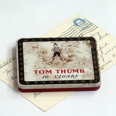 画像1: イギリス ヴィンテージ缶 TOM THUMB タバコ缶 (1)