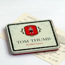 画像1: (在庫5)イギリス ヴィンテージ缶 TOM THUMB タバコ缶 (1)