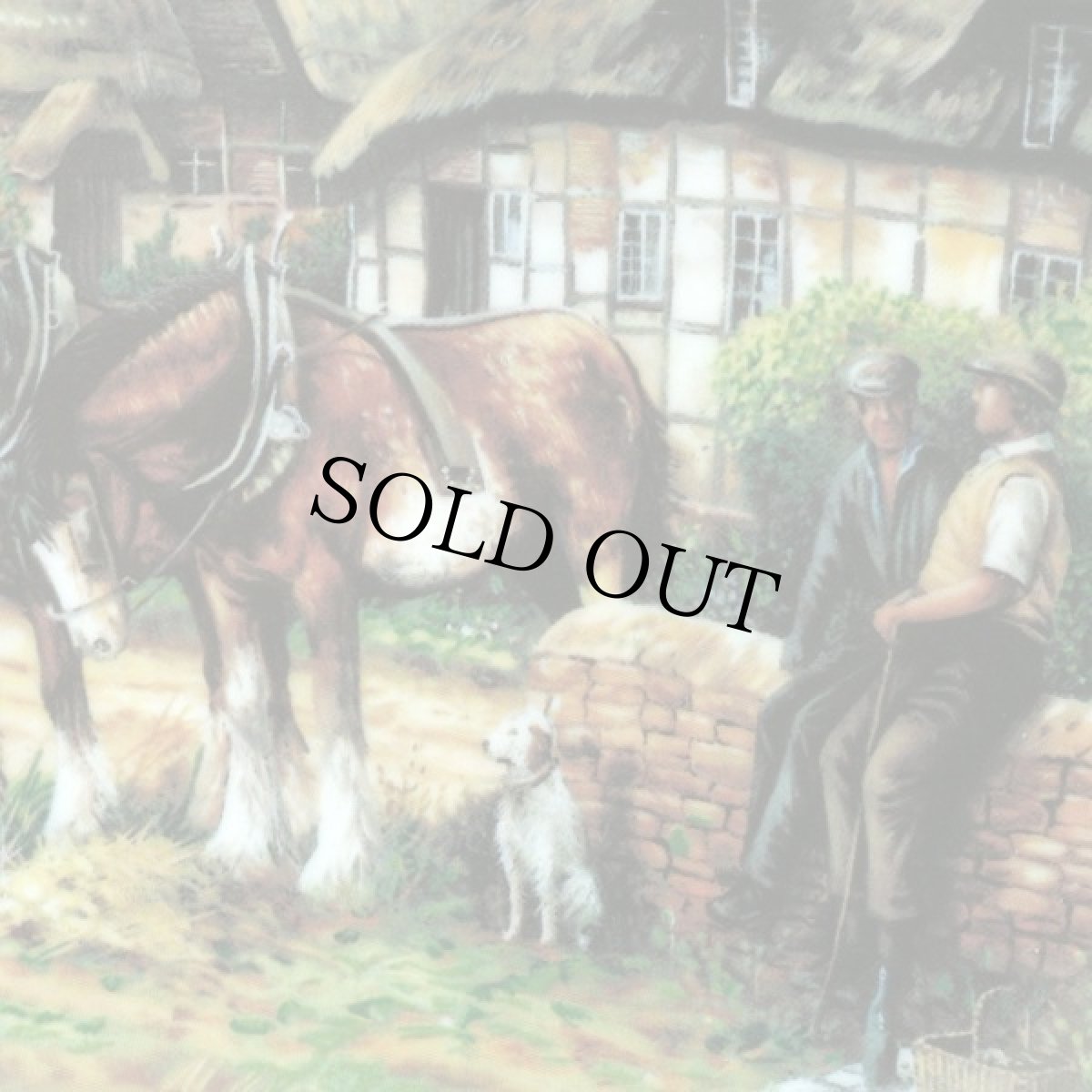 画像6: イギリス 1992 個別番号9375Ｄ ウェッジウッド Lunch Break' COUNTRY DAYS コレクタープレート 飾り皿 直径20.3cm (6)