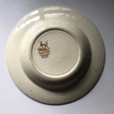画像7: イギリス スージークーパー 1935年 ドレスデンスプレイ スープ皿 約23cm  (7)