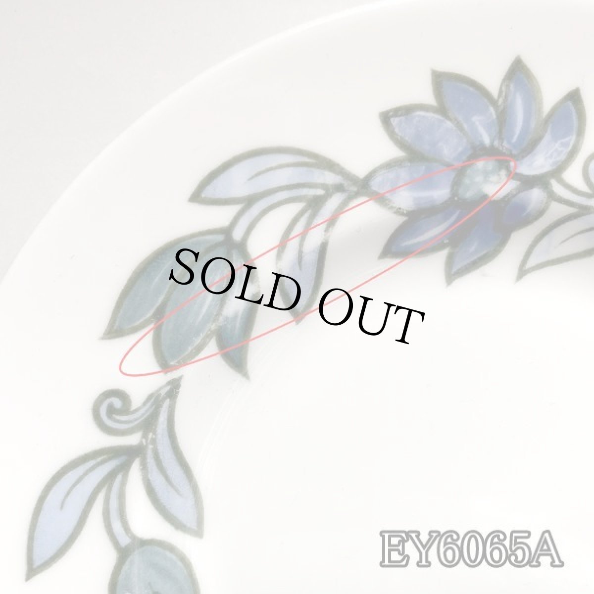 画像3: (在庫0/5)イギリス スージークーパー 1960年 アールヌーボーブルー サイドプレート 中皿 (約16.8cm) (3)