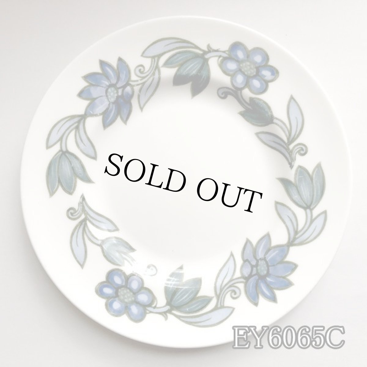 画像9: (在庫0/5)イギリス スージークーパー 1960年 アールヌーボーブルー サイドプレート 中皿 (約16.8cm) (9)