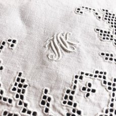 画像7: 〈イギリス〉ヴィンテージ JHK カットワーク手刺繍 ナプキン ハンカチ (7)