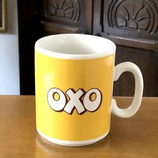 画像1: イギリス  1980-1990年代 OXO マグカップ イエロー (1)