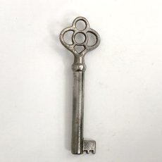 画像3: アメリカ アンティークキー バレル型 古い鍵 Barrel Skeleton Key 約6.0cm EY6355 (3)