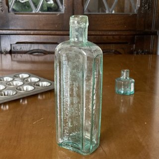 イギリス 古い瓶 ポイズンガラスボトル コバルトブルー（約高さ