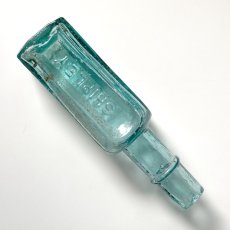 画像6: イギリス SHIPLEY SAUSE ELETCHERS アンティークガラス瓶 (約高さ14.2cm) (6)