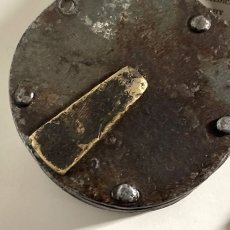 画像3: イギリス アンティークパドロック 大きな古い南京錠 鍵付き 可愛いクマの形 (10.2cmX6.5cm) (3)